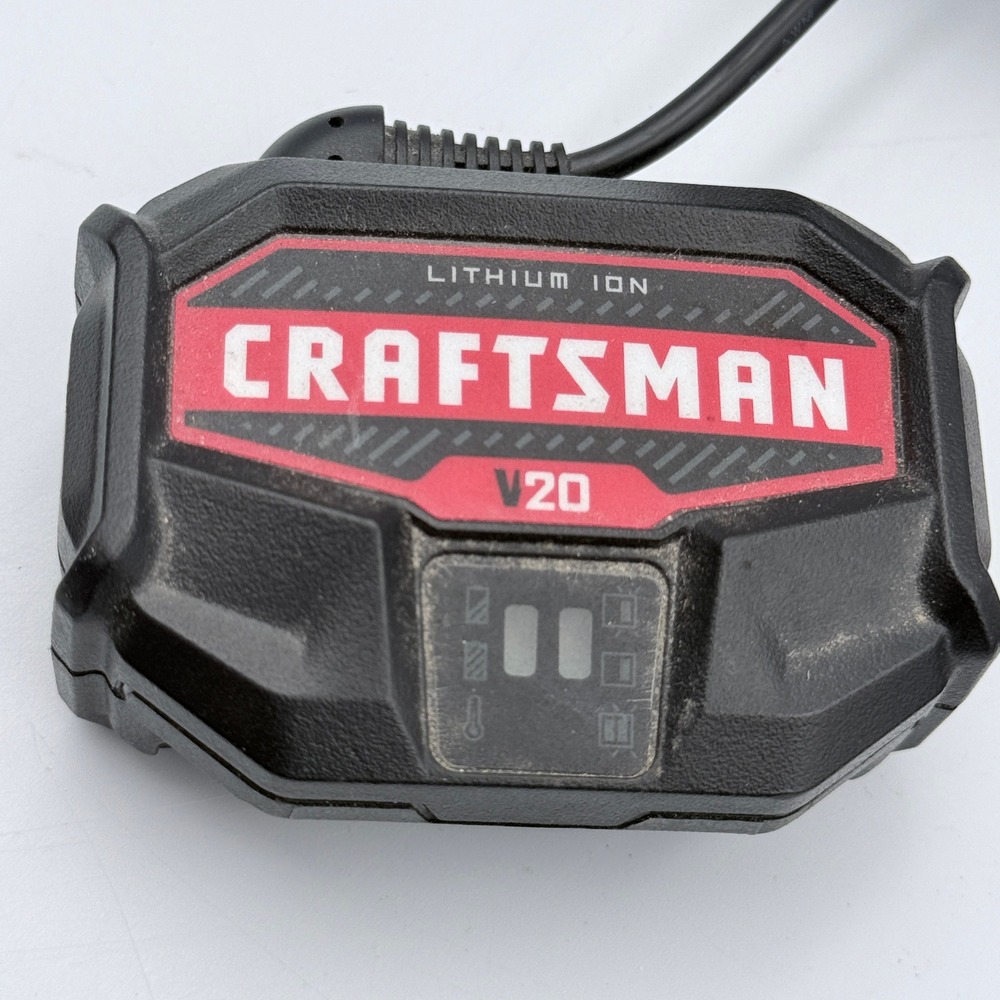 Craftsman Battery and Charger V20 1.5Ah Lithium Ion CMCB2015 Black Red - Picture 8 of 9